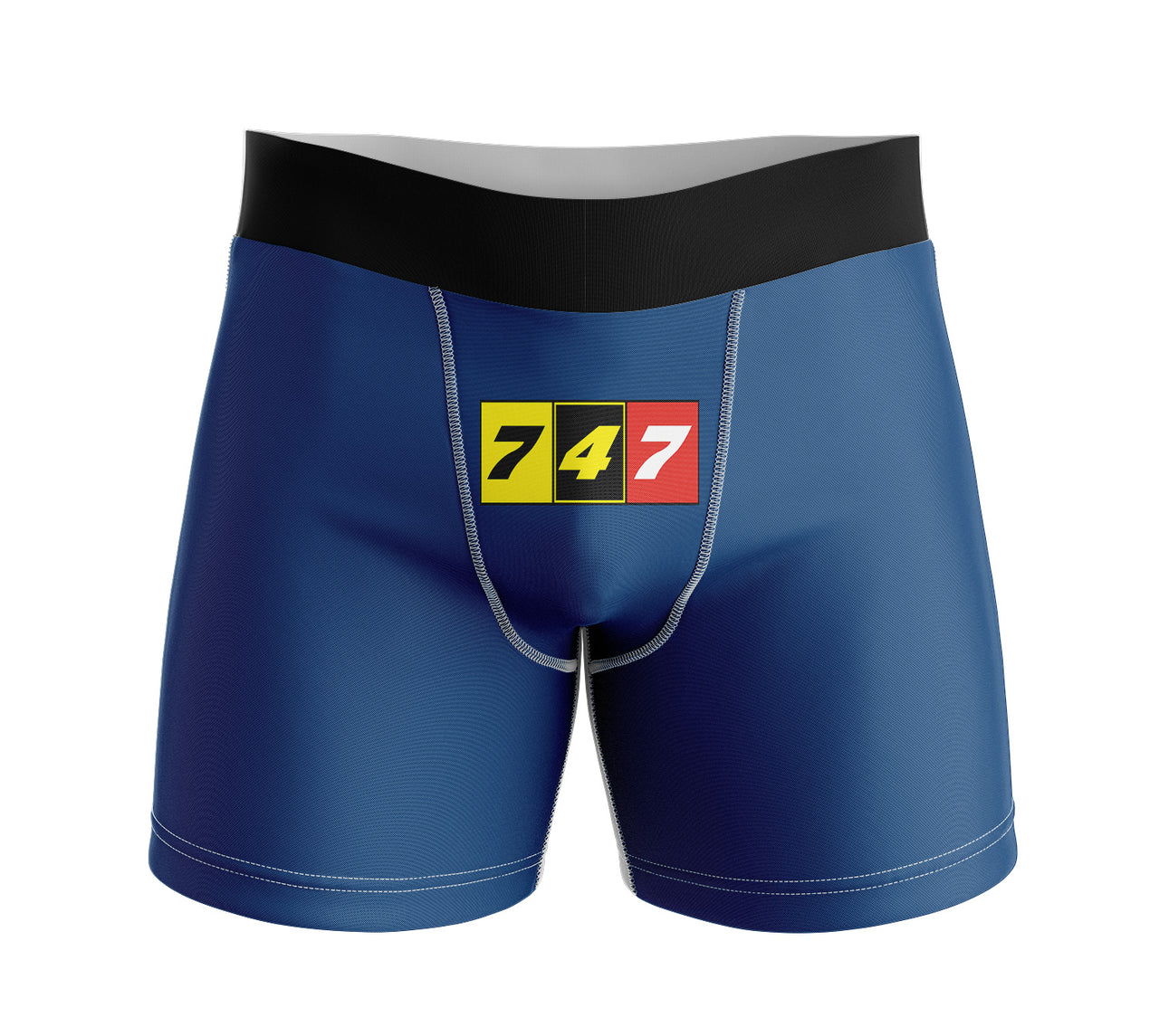 Flat Colourful 747 Designed Men Boxers
