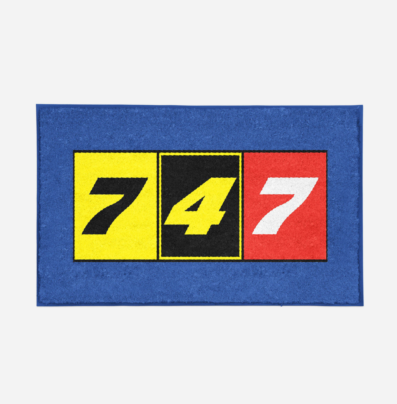 Flat Colourful 747 Designed Door Mats