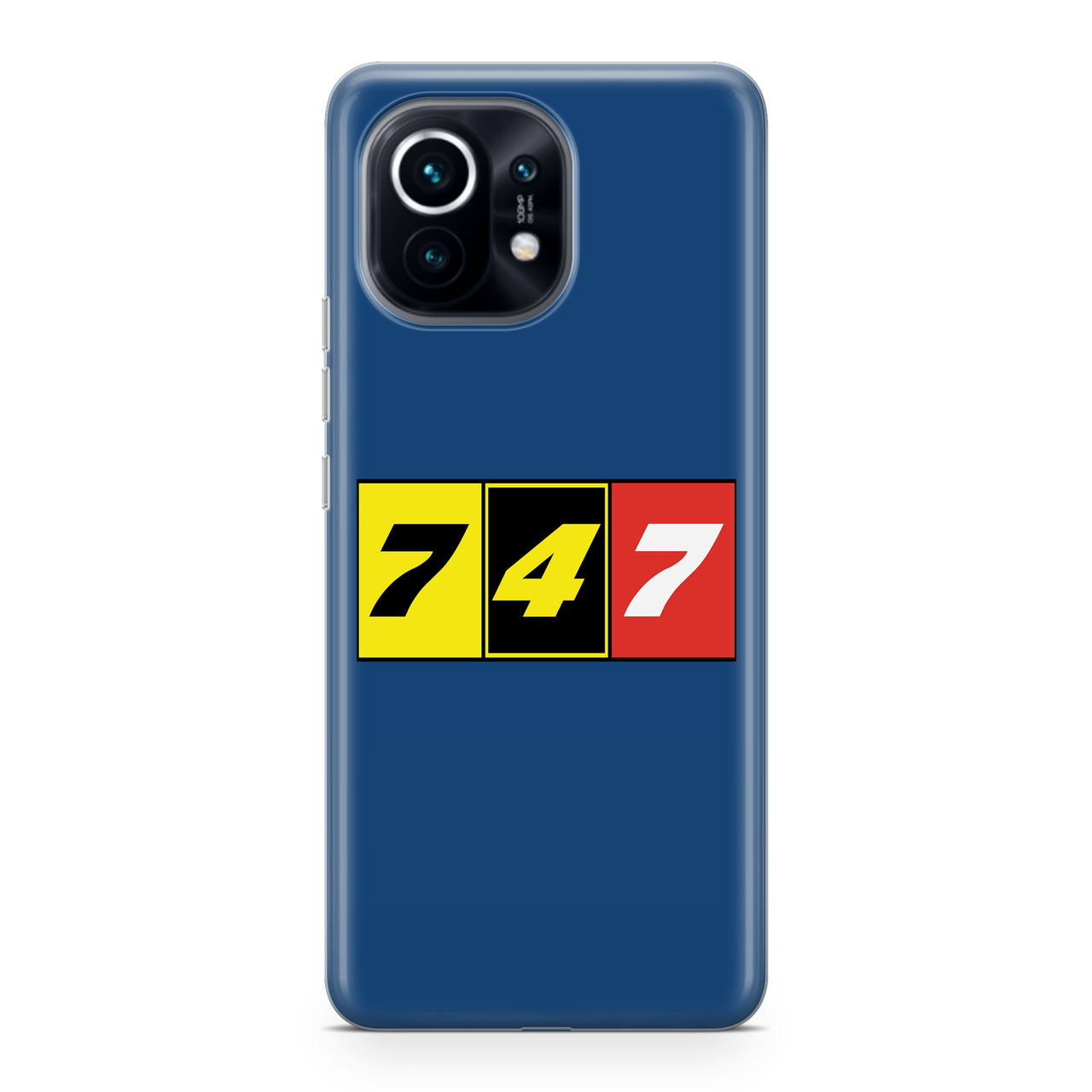 Flat Colourful 747 Designed Xiaomi Cases