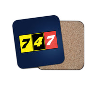 Thumbnail for Flat Colourful 747 Designed Coasters