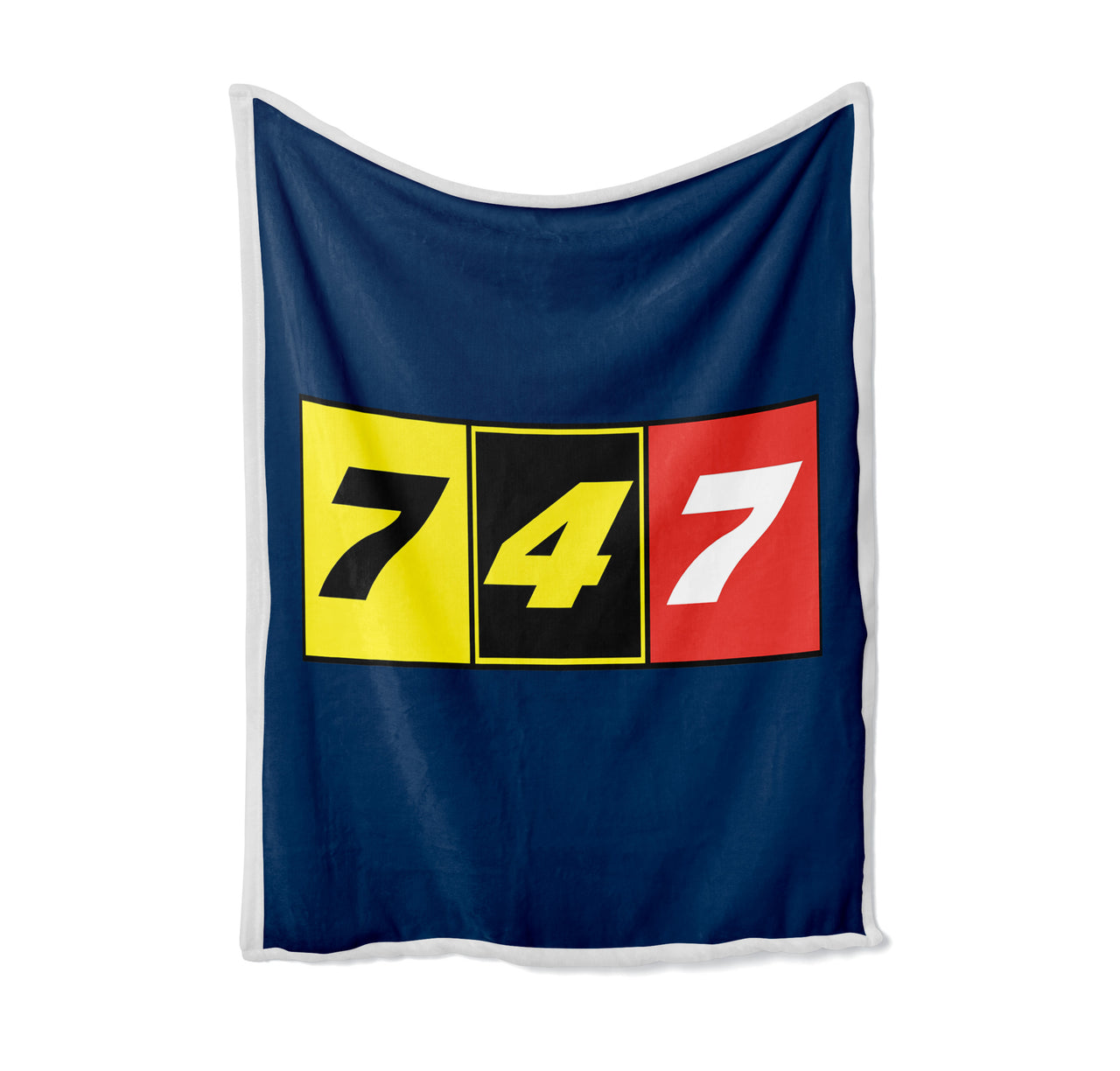 Flat Colourful 747 Designed Bed Blankets & Covers