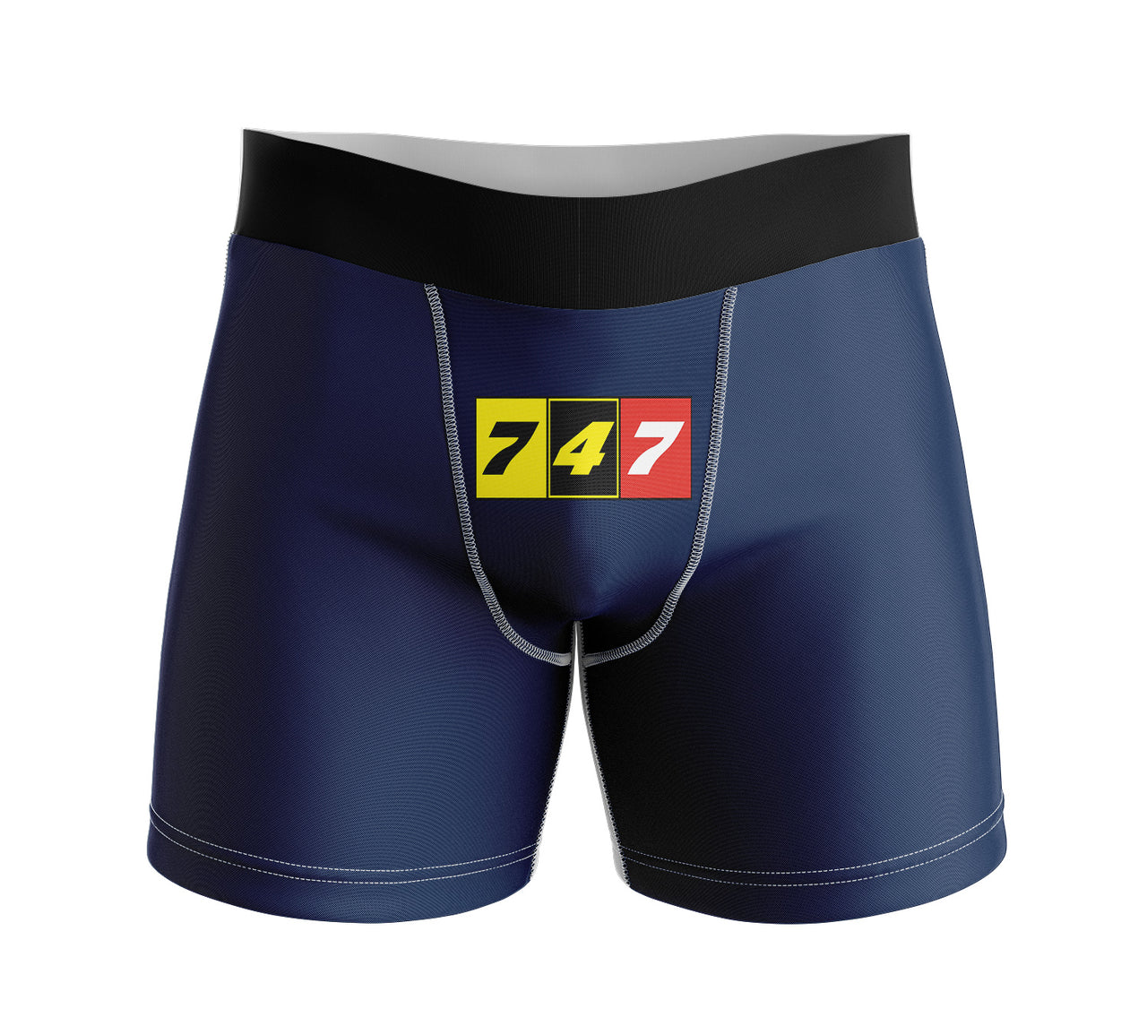 Flat Colourful 747 Designed Men Boxers