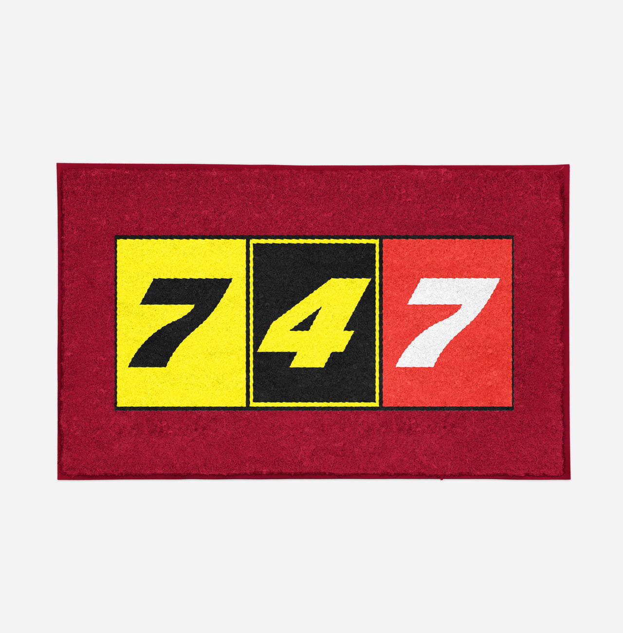 Flat Colourful 747 Designed Door Mats