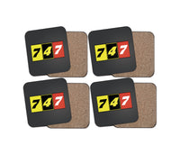 Thumbnail for Flat Colourful 747 Designed Coasters