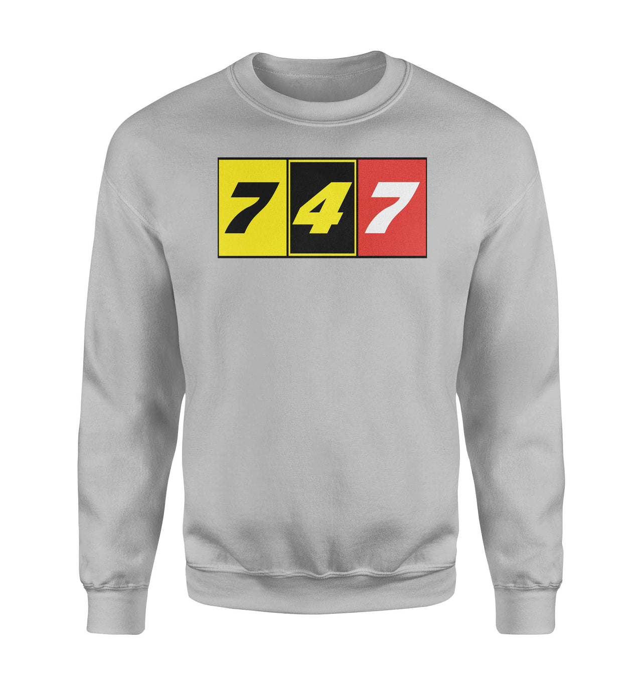 Flat Colourful 747 Designed Sweatshirts