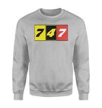 Thumbnail for Flat Colourful 747 Designed Sweatshirts