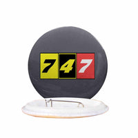 Thumbnail for Flat Colourful 747 Designed Pins