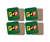 Thumbnail for Flat Colourful 747 Designed Coasters