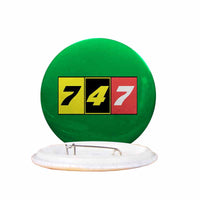 Thumbnail for Flat Colourful 747 Designed Pins