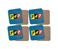 Thumbnail for Flat Colourful 747 Designed Coasters