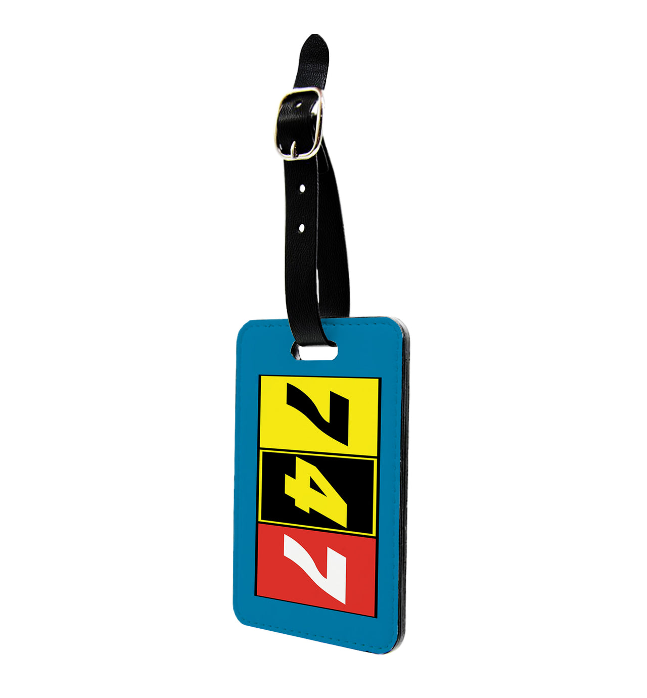 Flat Colourful 747 Designed Luggage Tag