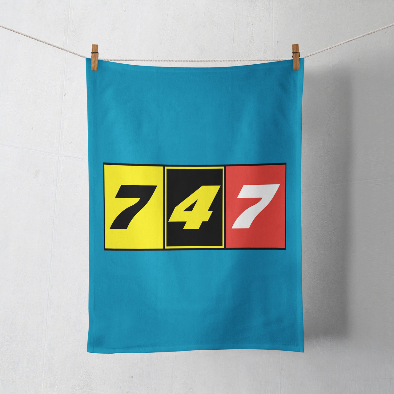 Flat Colourful 747 Designed Towels