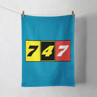 Thumbnail for Flat Colourful 747 Designed Towels