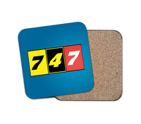 Thumbnail for Flat Colourful 747 Designed Coasters