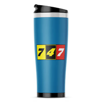 Thumbnail for Flat Colourful 747 Designed Stainless Steel Travel Mugs