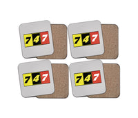 Thumbnail for Flat Colourful 747 Designed Coasters