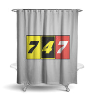 Thumbnail for Flat Colourful 747 Designed Shower Curtains