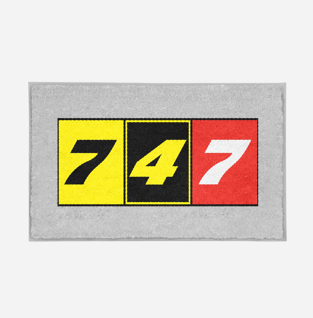 Flat Colourful 747 Designed Door Mats