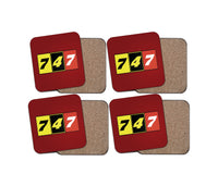 Thumbnail for Flat Colourful 747 Designed Coasters