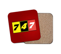 Thumbnail for Flat Colourful 747 Designed Coasters