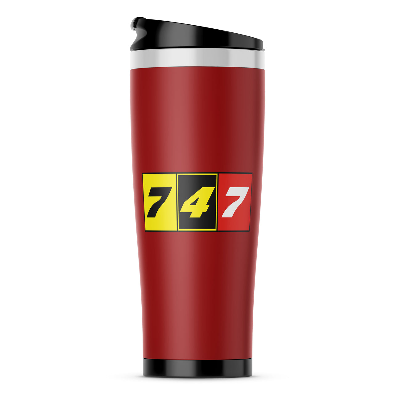 Flat Colourful 747 Designed Travel Mugs