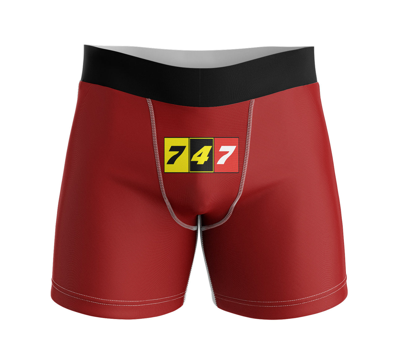 Flat Colourful 747 Designed Men Boxers