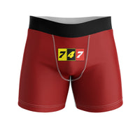 Thumbnail for Flat Colourful 747 Designed Men Boxers