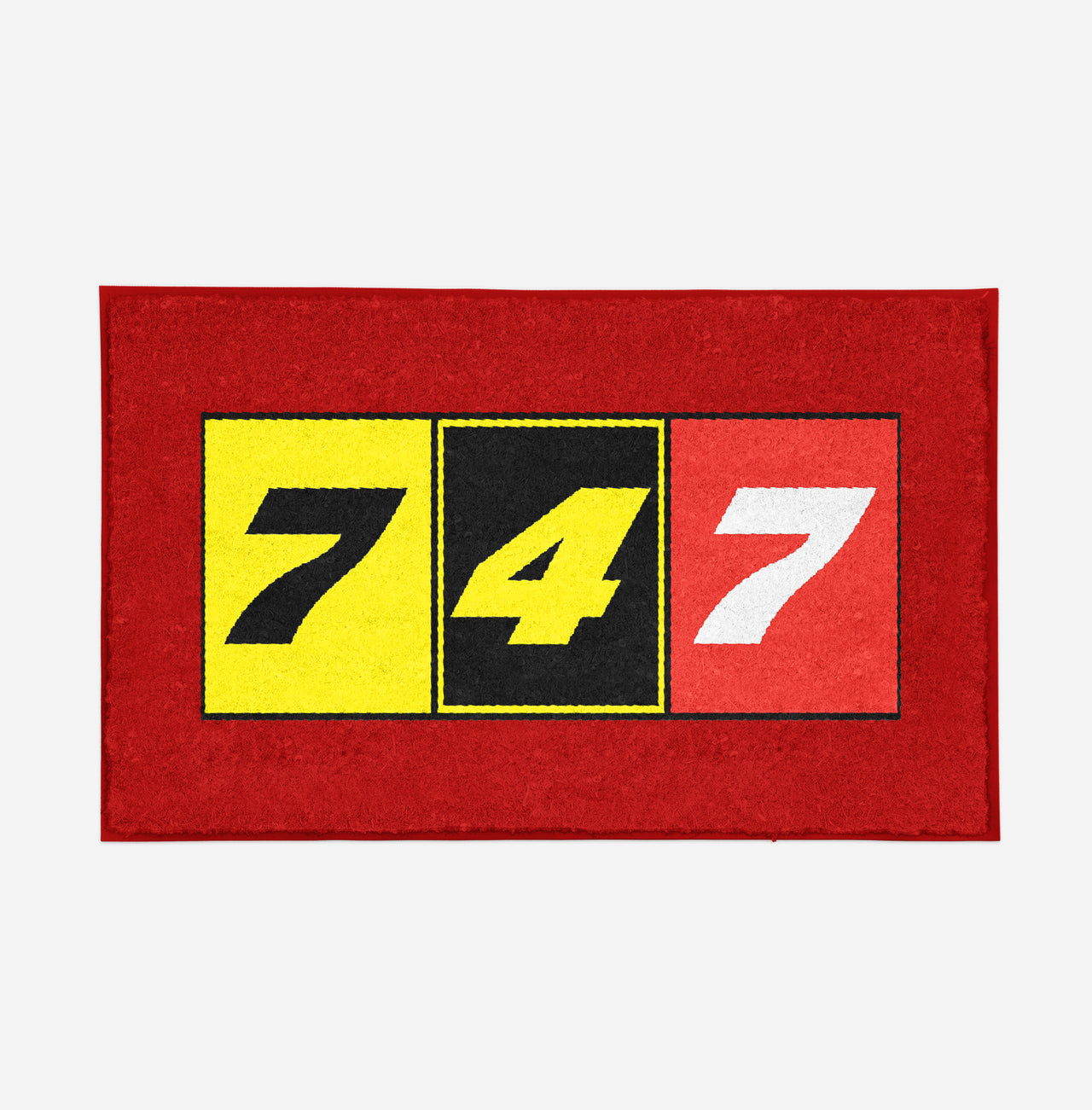 Flat Colourful 747 Designed Door Mats