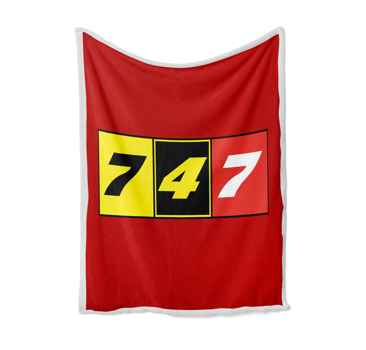 Flat Colourful 747 Designed Bed Blankets & Covers