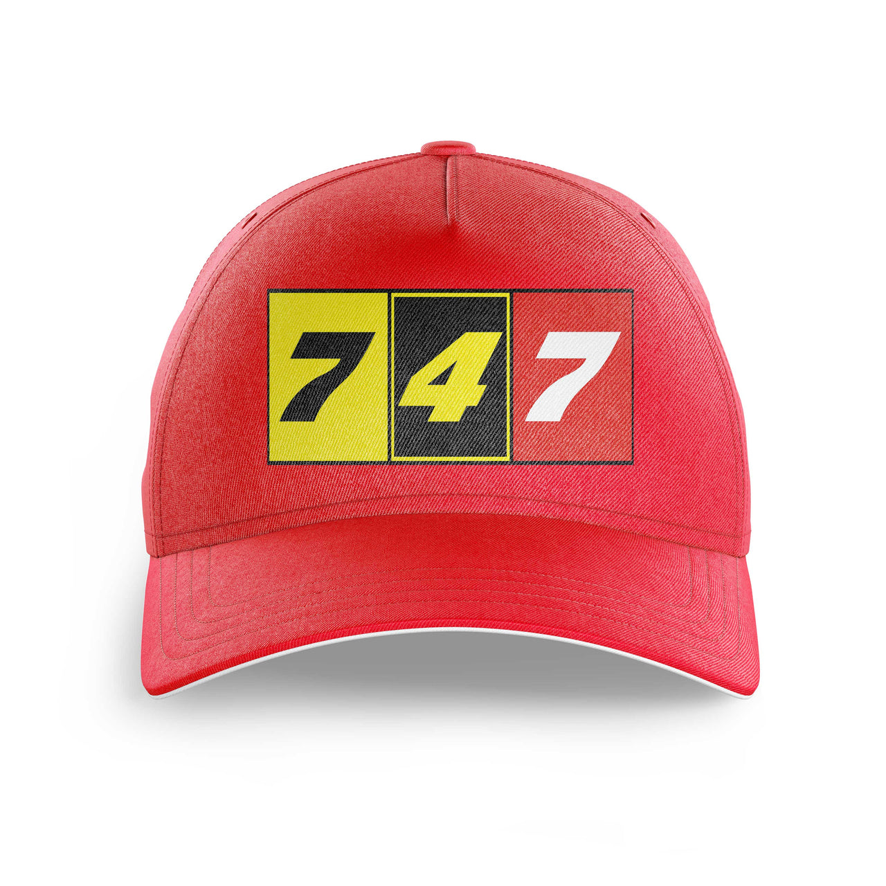 Flat Colourful 747 Printed Hats