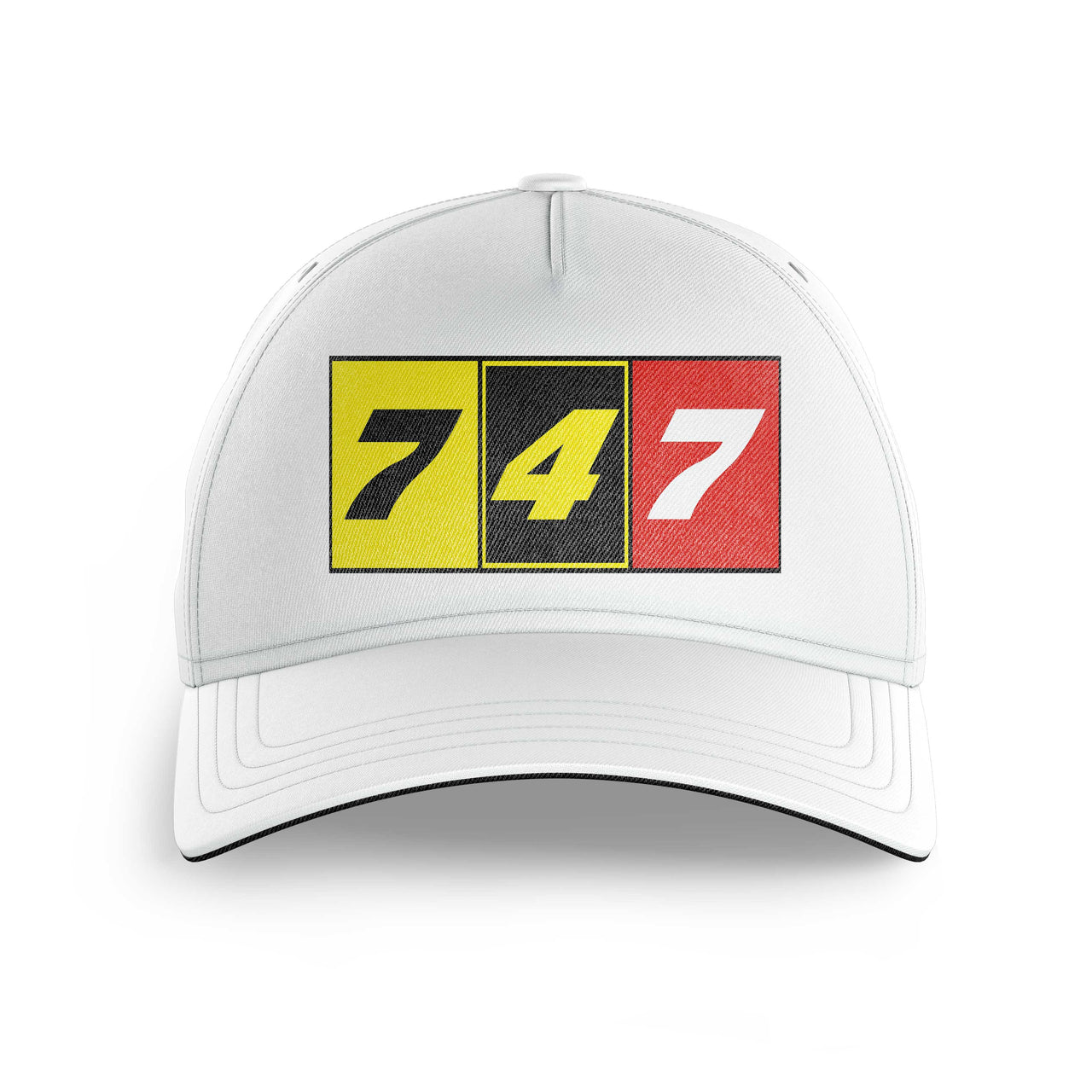 Flat Colourful 747 Printed Hats