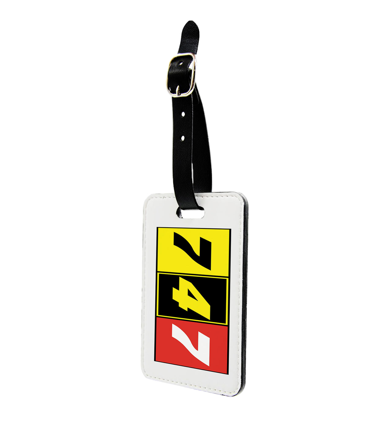 Flat Colourful 747 Designed Luggage Tag