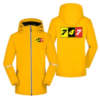 Thumbnail for Flat Colourful 747 Designed Rain Coats & Jackets