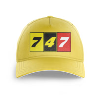 Thumbnail for Flat Colourful 747 Printed Hats