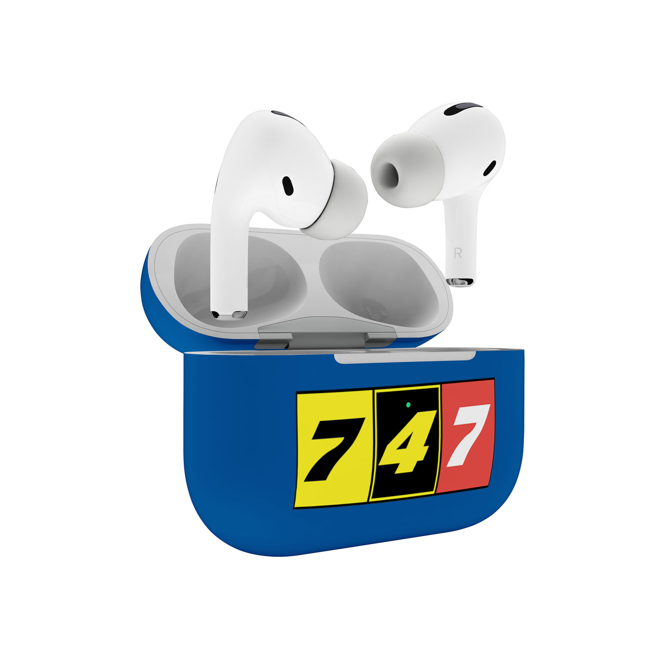 Flat Colourful 747 Designed AirPods  Cases