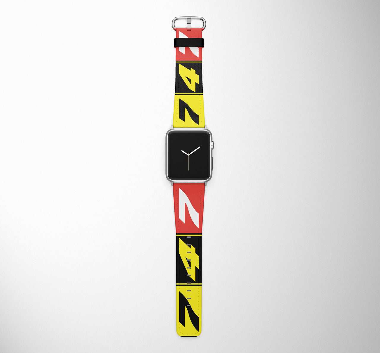 Flat Colourful 747 Designed Leather Apple Watch Straps
