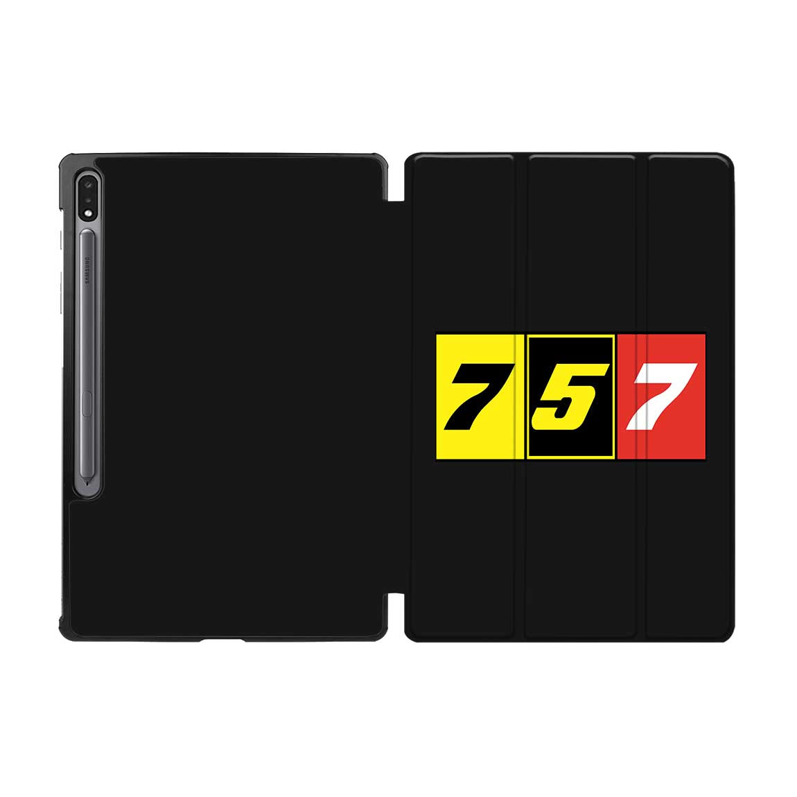 Flat Colourful 757 Designed Samsung Tablet Cases