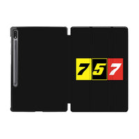 Thumbnail for Flat Colourful 757 Designed Samsung Tablet Cases