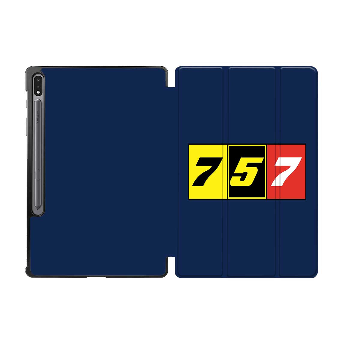 Flat Colourful 757 Designed Samsung Tablet Cases