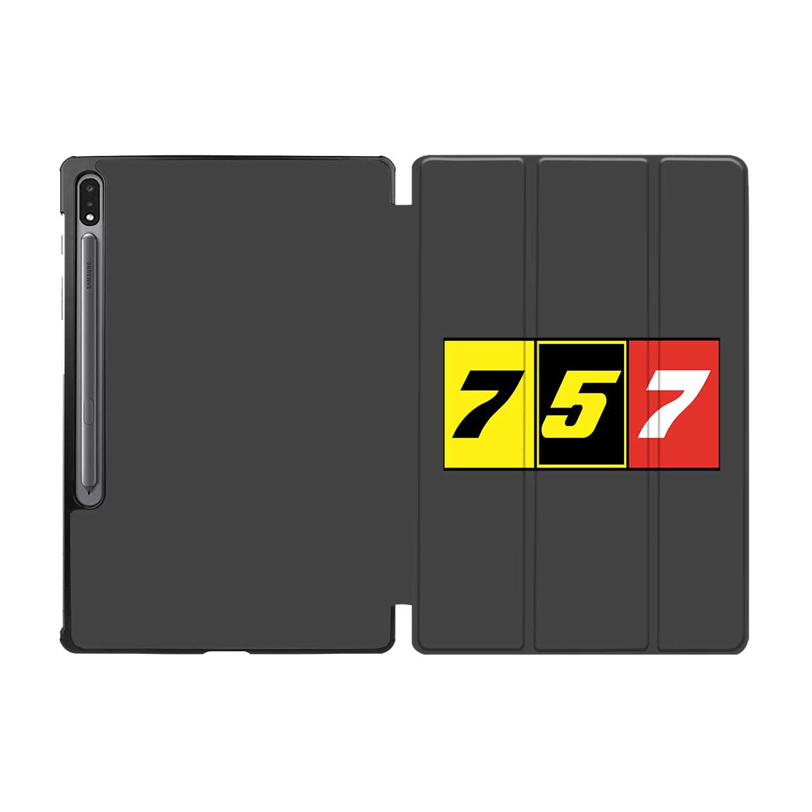 Flat Colourful 757 Designed Samsung Tablet Cases