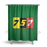 Thumbnail for Flat Colourful 757 Designed Shower Curtains