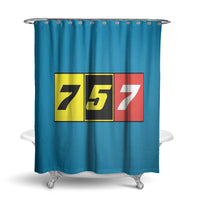 Thumbnail for Flat Colourful 757 Designed Shower Curtains