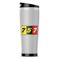 Thumbnail for Flat Colourful 757 Designed Stainless Steel Travel Mugs
