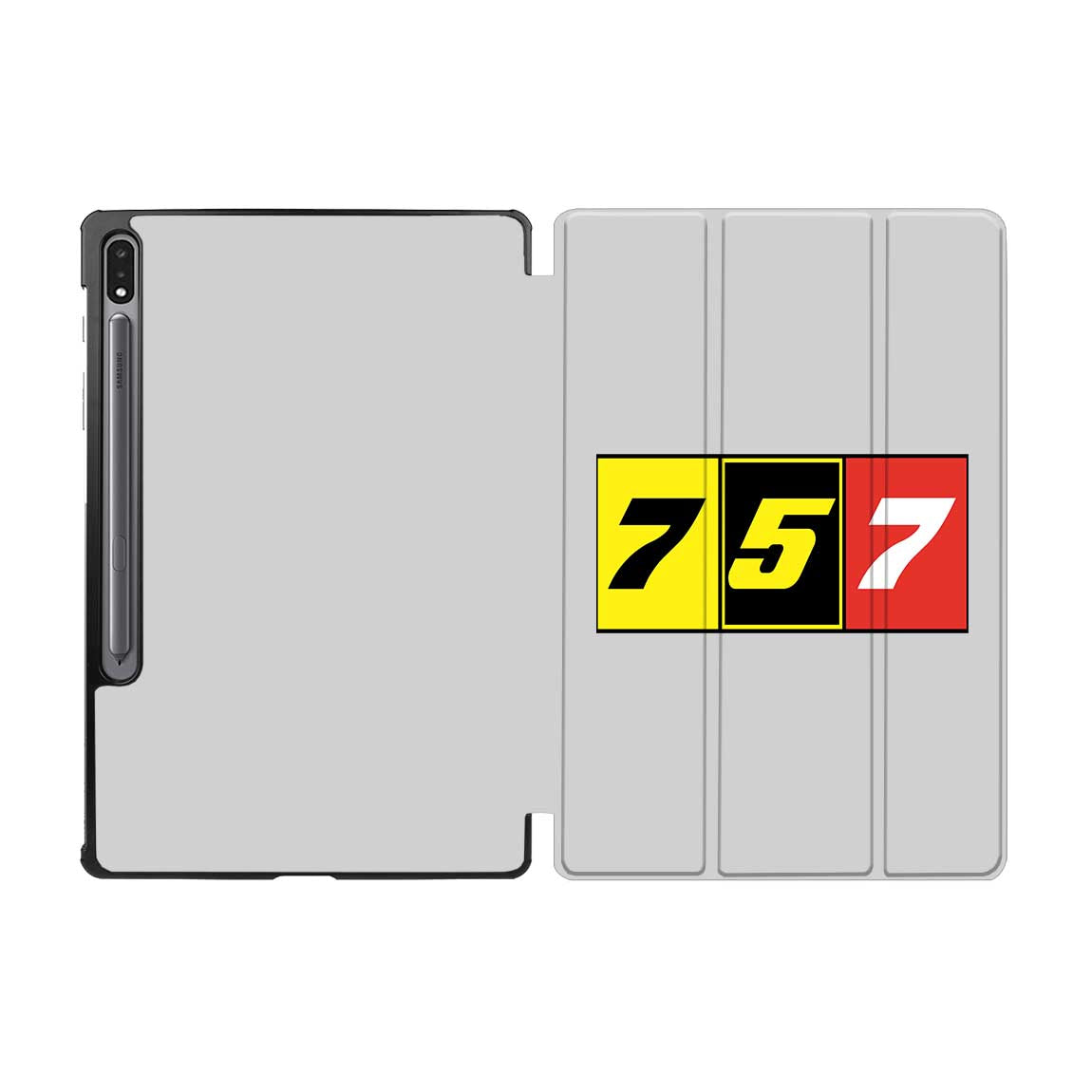 Flat Colourful 757 Designed Samsung Tablet Cases