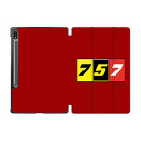 Thumbnail for Flat Colourful 757 Designed Samsung Tablet Cases