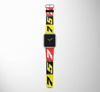 Thumbnail for Flat Colourful 757 Designed Leather Apple Watch Straps