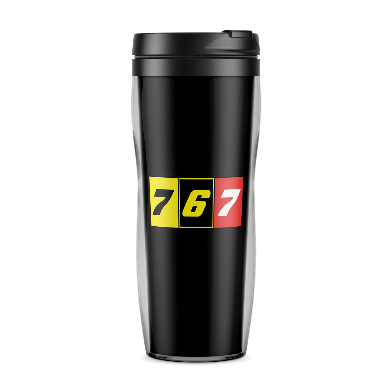 Flat Colourful 767 Designed Travel Mugs