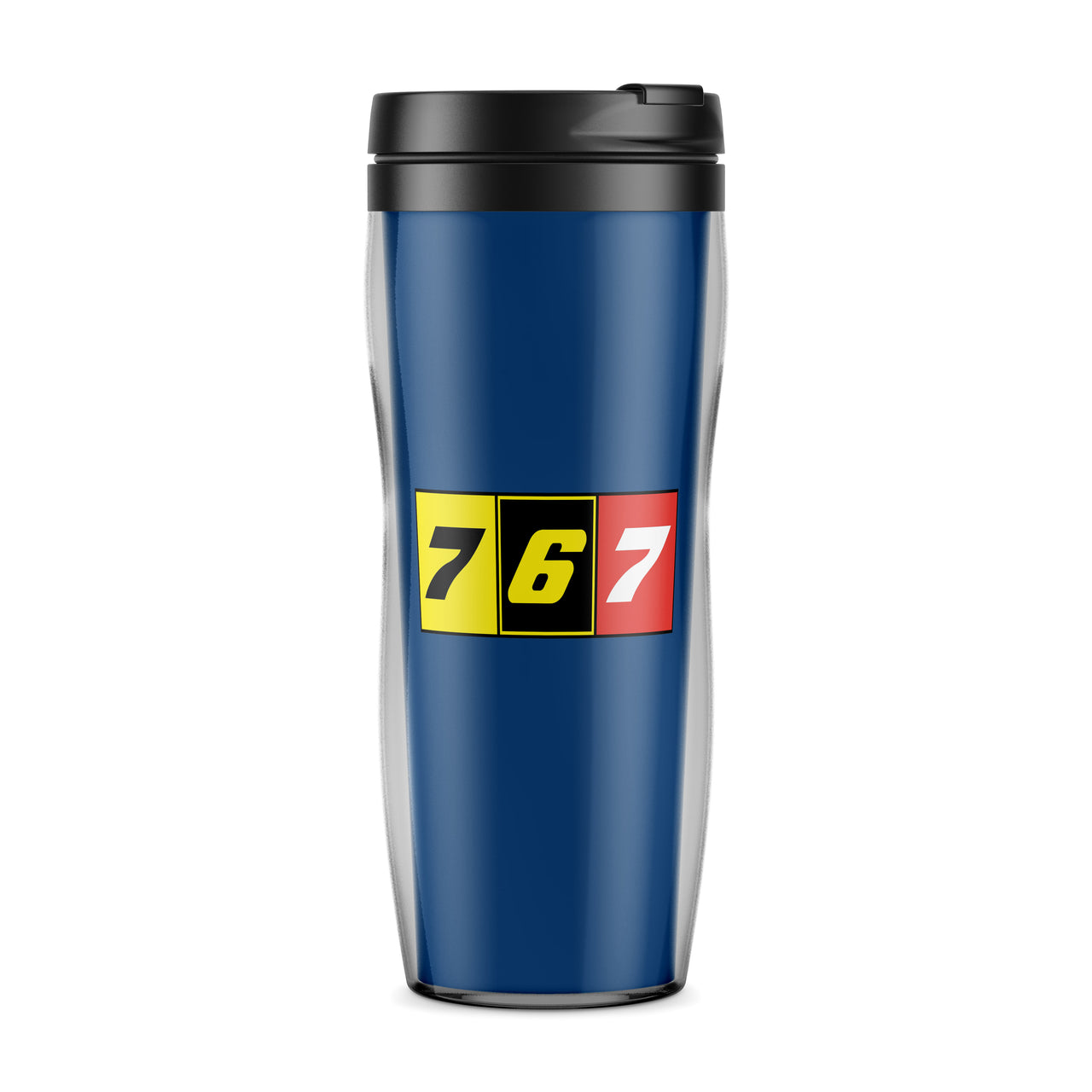 Flat Colourful 767 Designed Travel Mugs