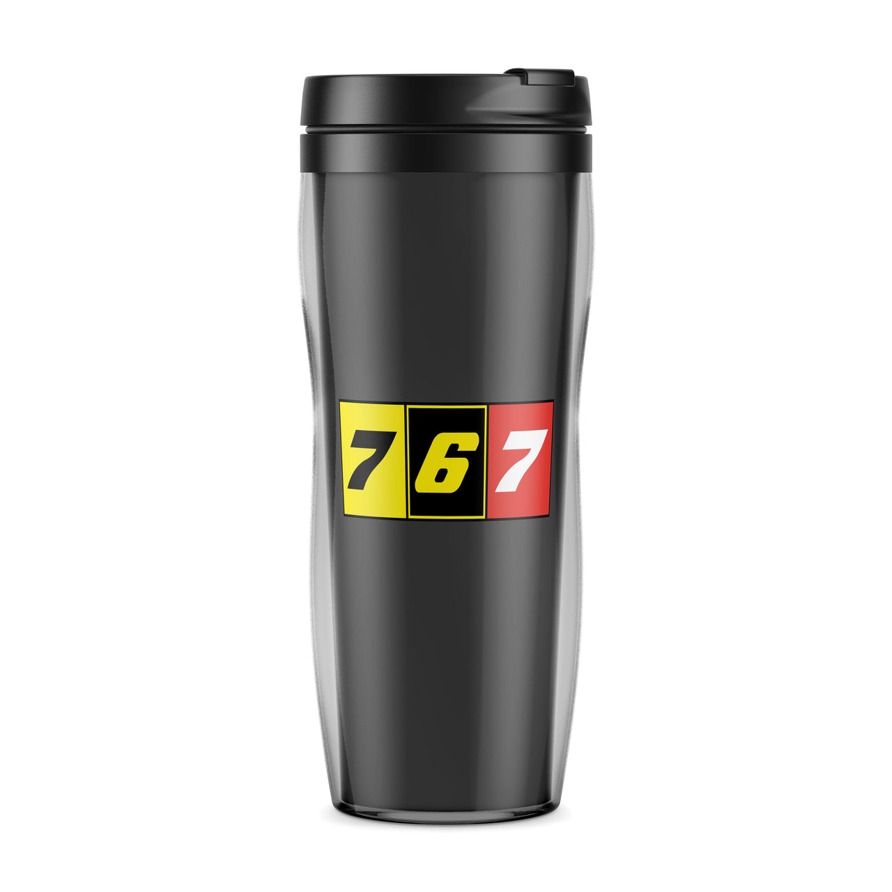 Flat Colourful 767 Designed Travel Mugs