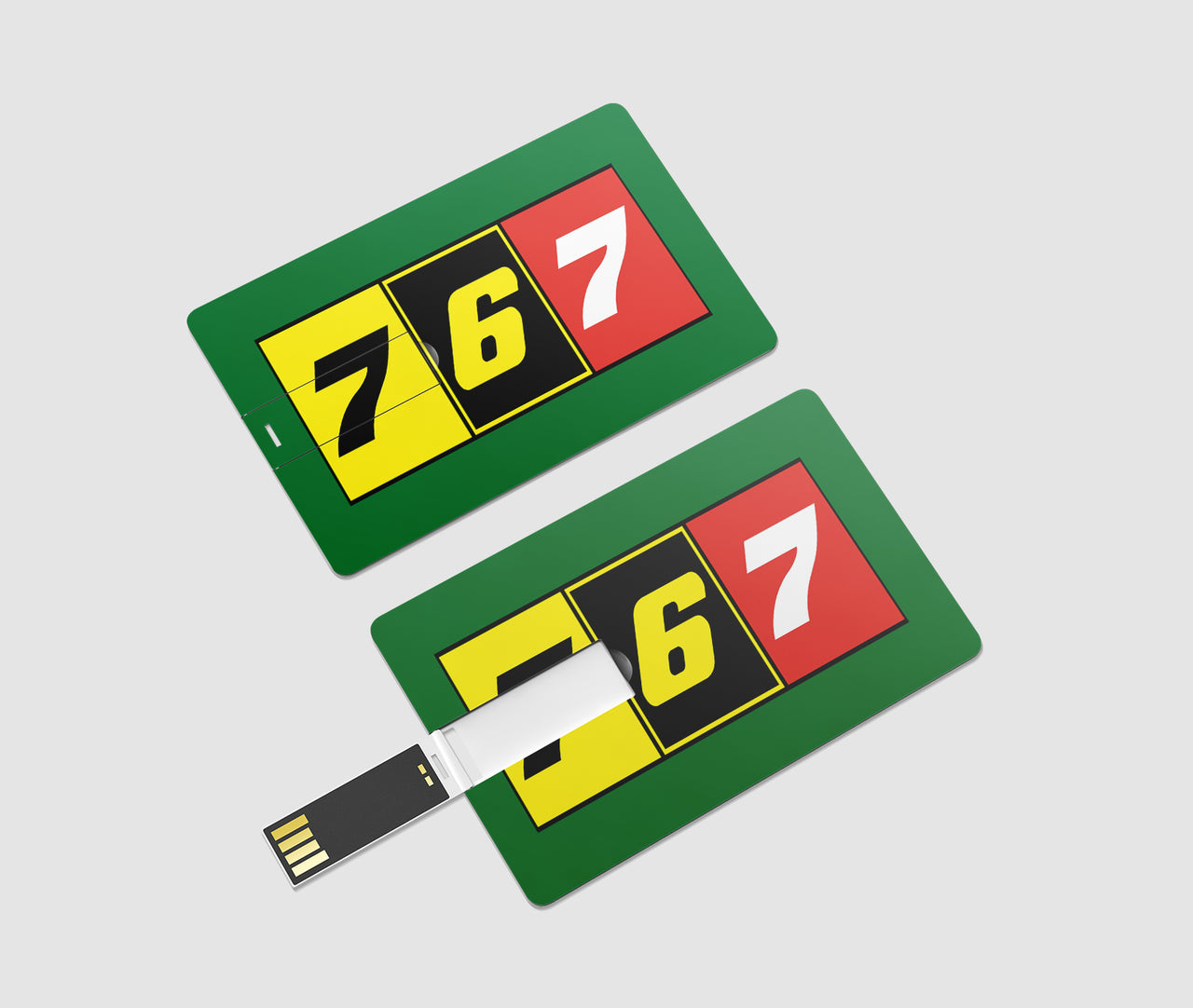 Flat Colourful 767 Designed USB Cards